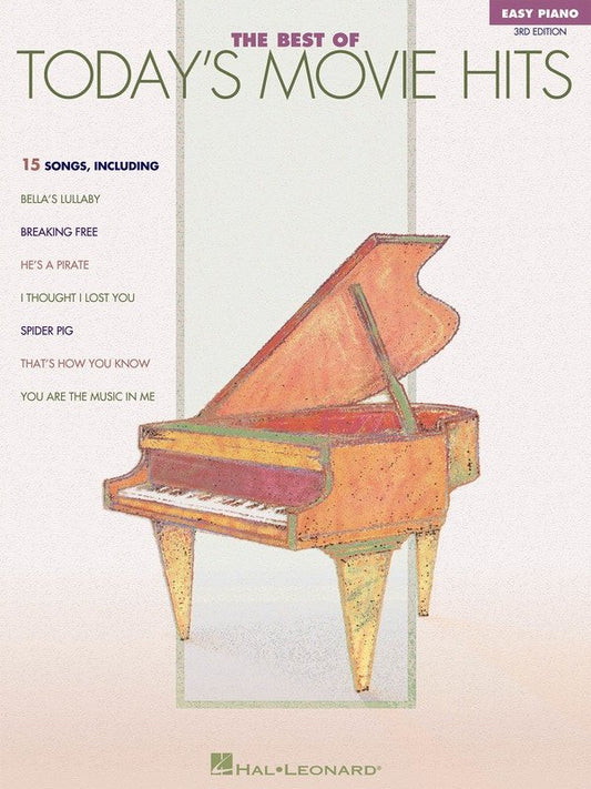 Best of Today's Movie Hits — Easy Piano, 3rd Edition (Hal Leonard)