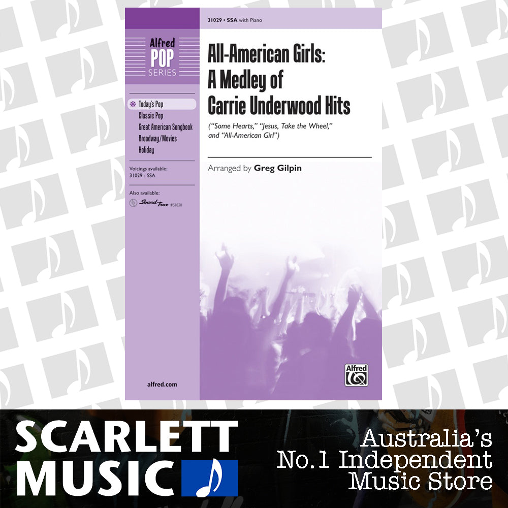 All American Girls SSA Medley Choral Sheet Music Carrie Underwood — view 2