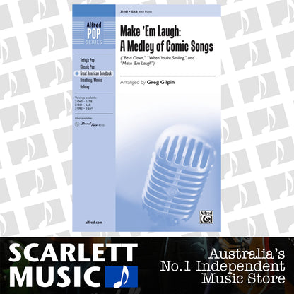 Make 'Em Laugh SAB  A Medley Of Comic Songs — view 2