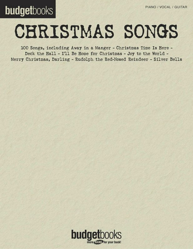 Budget Books Christmas Songs PVG - 100 Holiday Favorites for Guitar & Piano, 352 Pages, Hal Leonard