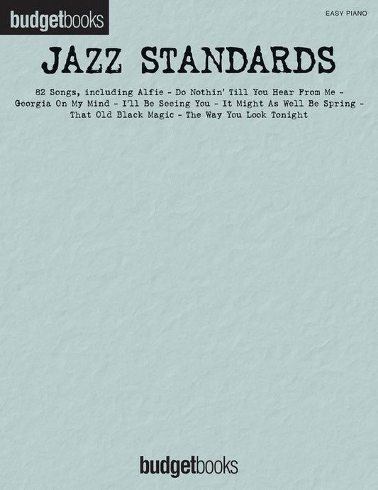 Budget Books: Jazz Standards — Easy Piano with Lyrics (Hal Leonard)