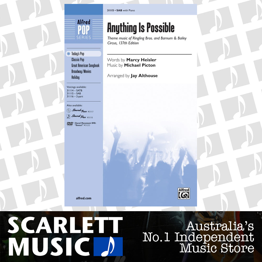 Anything is Possible SAB Choral Sheet Music — view 2