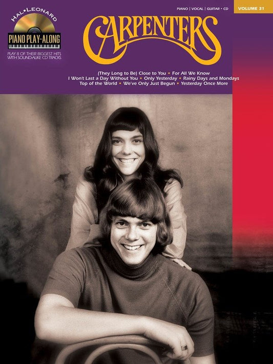 Carpenters — Piano Play-Along Vol. 31, Book/Online Audio (Hal Leonard)