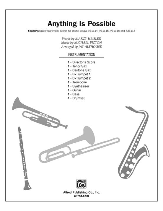 Anything Is Possible S/PAX Choral Sheet Music