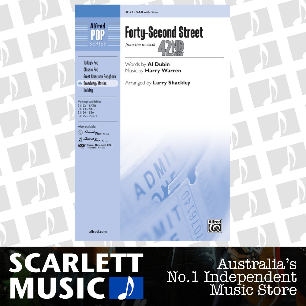Forty-Second Street SAB From The Musical Forty-Sec — view 2