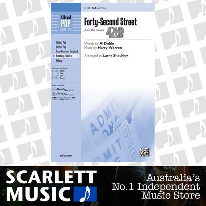 Forty-Second Street SAB From The Musical Forty-Sec — view 2
