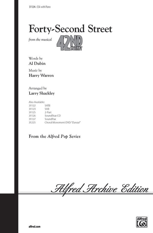 Forty-Second Street SSA From The Musical Forty-Sec