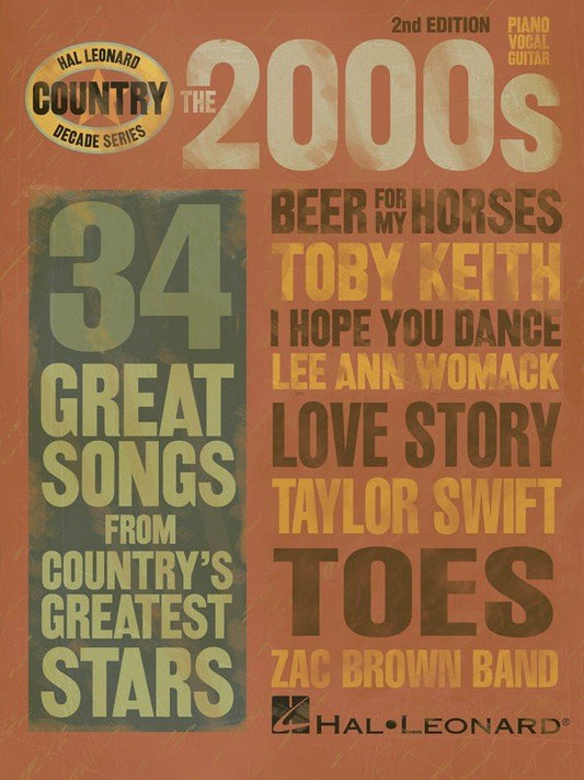 2000s Country — Decade Series, Piano/Vocal/Guitar (Hal Leonard)