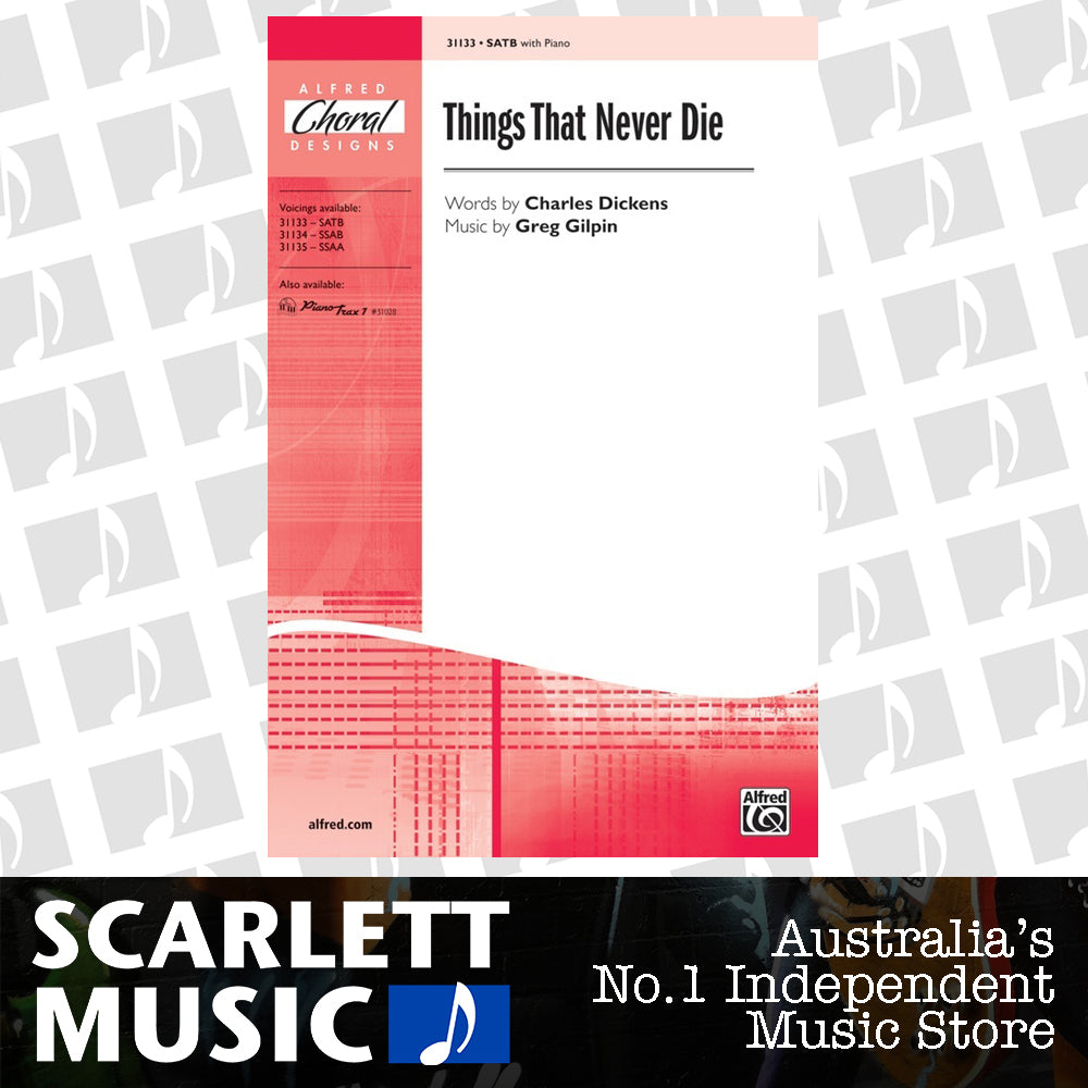 Things That Never Die SATB Choral Sheet Music — view 2
