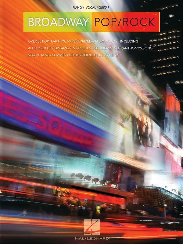 Broadway Pop Rock — Piano/Vocal/Guitar (Hal Leonard)