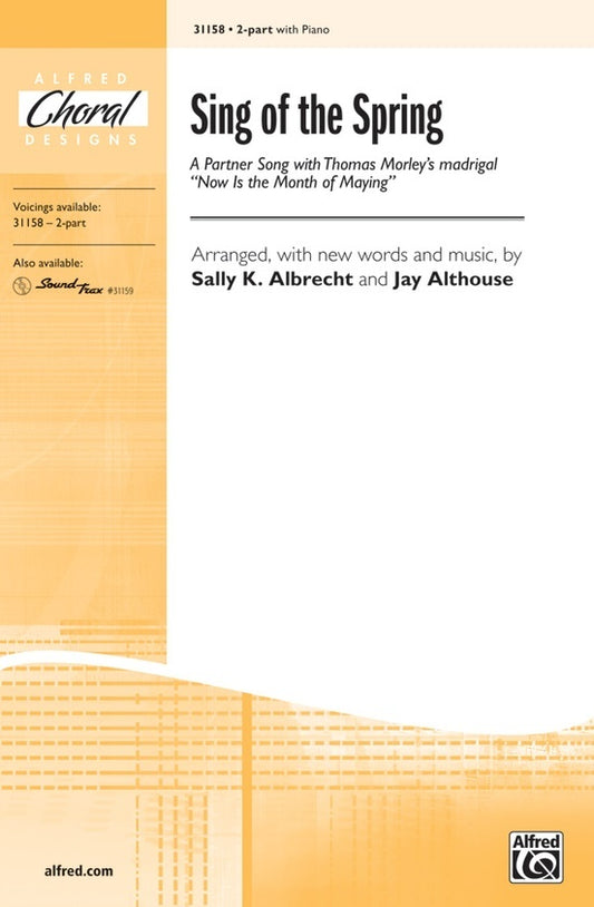 Sing of the Spring SA Choral Sheet Music