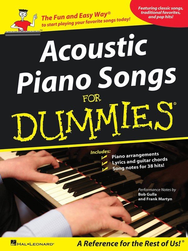 Acoustic Piano Songs for Dummies — Piano/Vocal/Guitar (Hal Leonard)