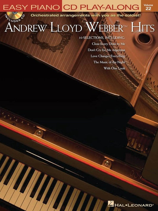 Andrew Lloyd Webber Hits — Easy Piano Play-Along Vol. 22, Book/Online Audio (Hal Leonard)