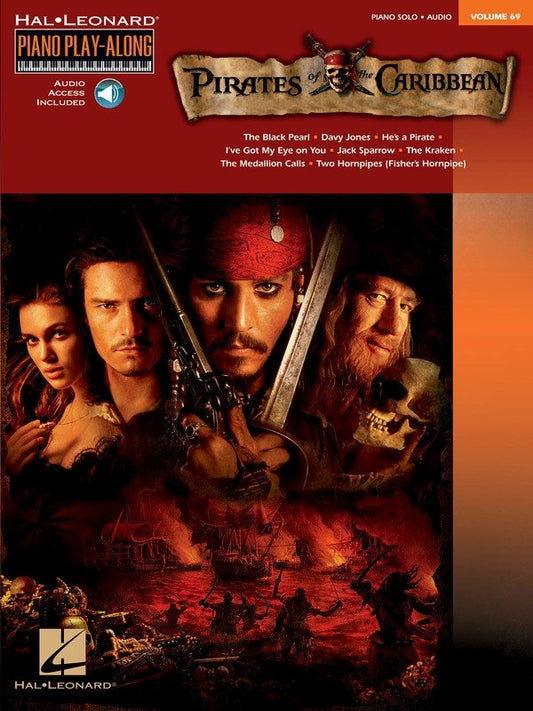 Pirates of the Caribbean — Piano Play-Along Vol. 69, Book/Online Audio (Hal Leonard)