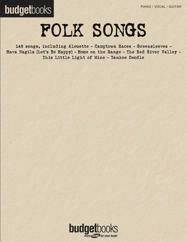 Budget Books Folk Songs Pvg (Hal Leonard)