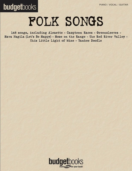 Budget Books Folk Songs Pvg (Hal Leonard)