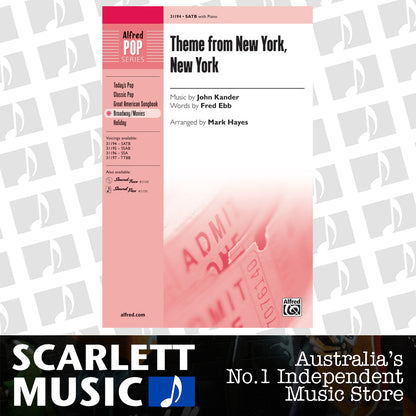 Theme from New York New York SATB Choral Sheet Music — view 2