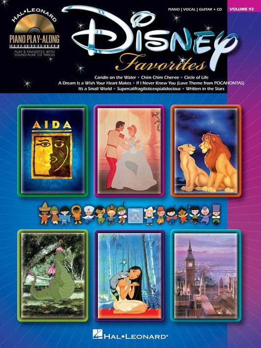 Disney Favorites — Piano Play-Along Vol. 92, Book/Online Audio (Hal Leonard)
