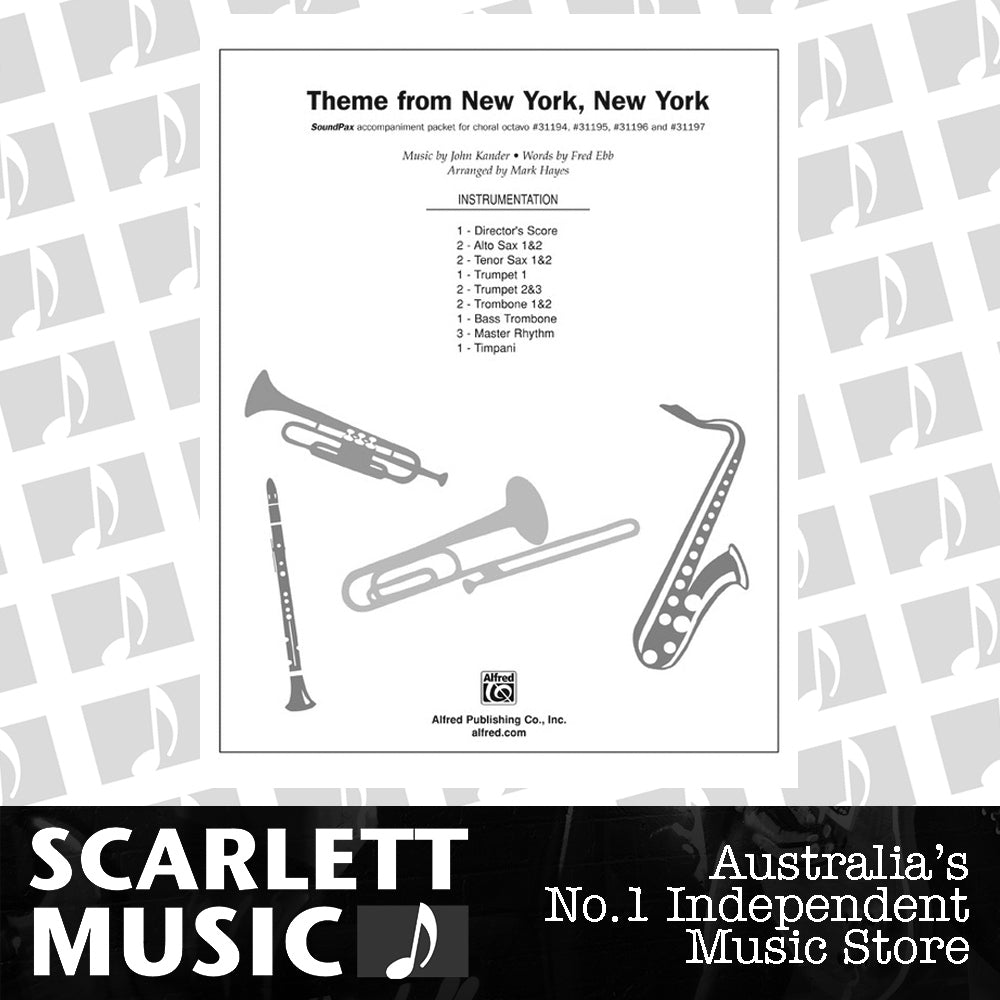 Theme from New York New York Choral Sheet Music S/PAX — view 2