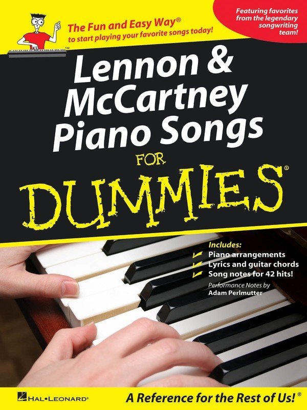 Lennon & McCartney Piano Songs for Dummies — Piano/Vocal/Guitar (Hal Leonard)
