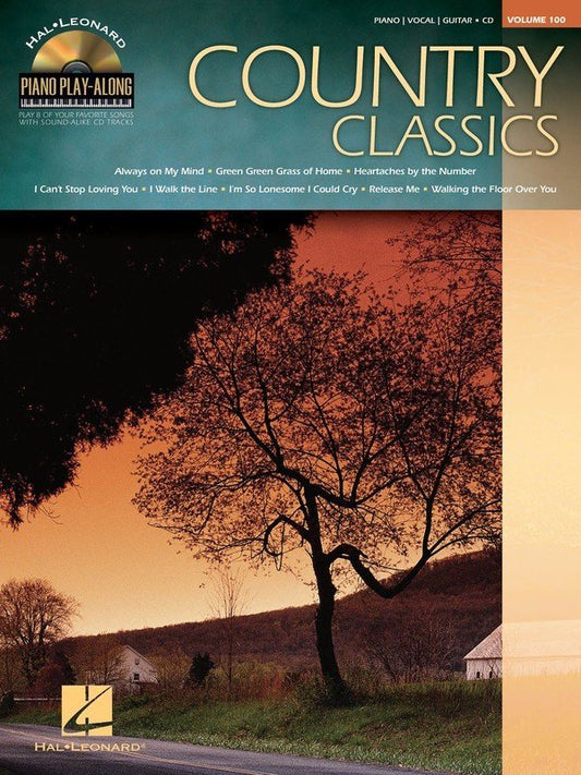 Country Classics — Piano Play-Along Vol. 100, Book/Online Audio (Hal Leonard)