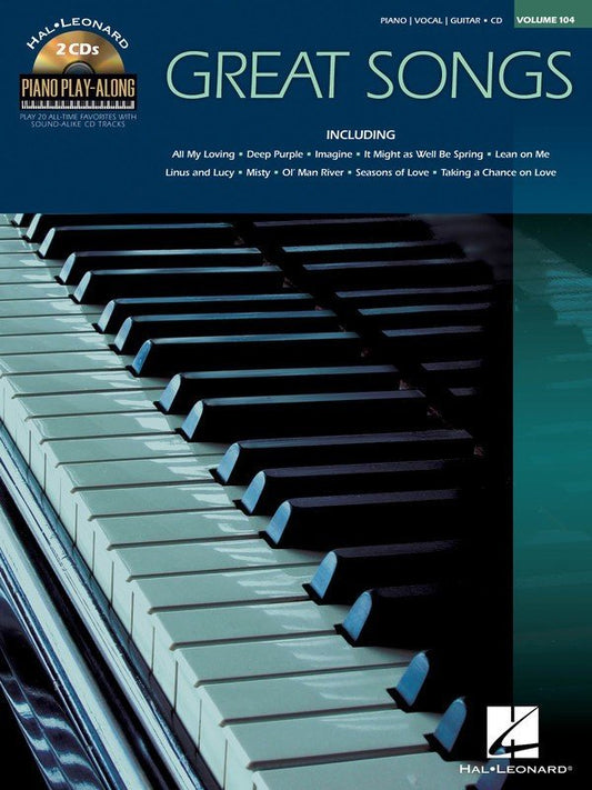 Great Songs — Piano Play-Along Vol. 104, Book/Online Audio (Hal Leonard)