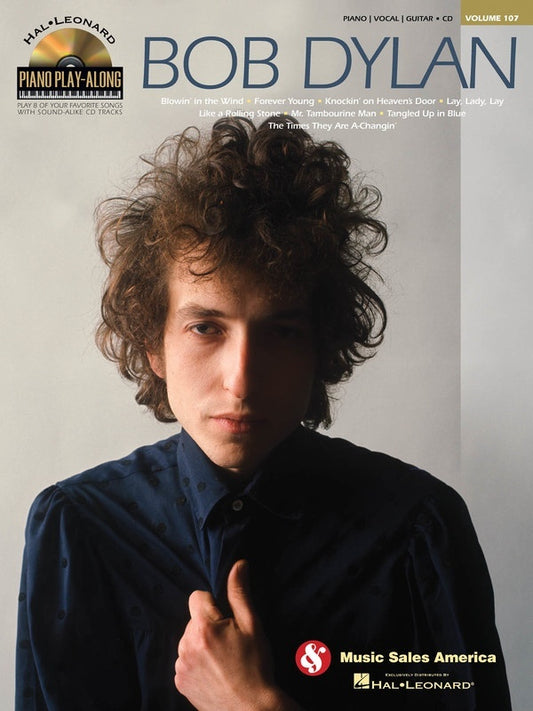 Bob Dylan Piano Play Along Book/CD V107 (Softcover Book/CD)