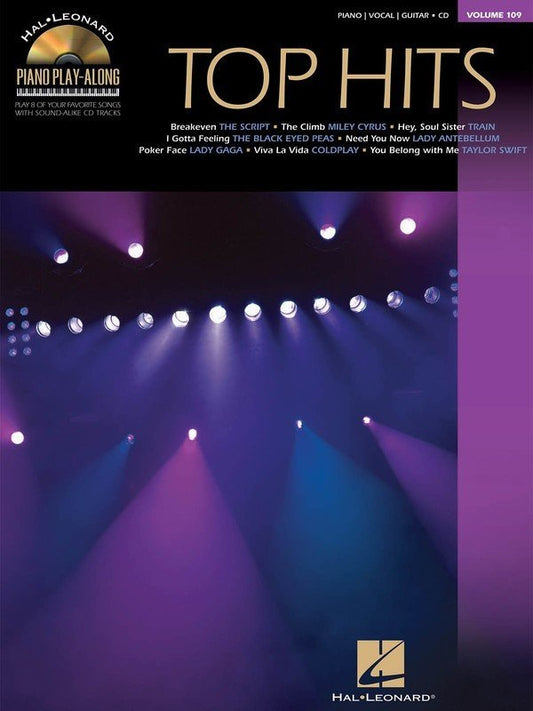 Top Hits — Piano Play-Along Vol. 109, Book/CD (Hal Leonard)