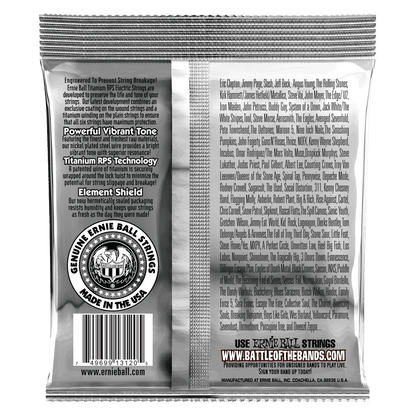 Ernie Ball Power Slinky Coated Titanium RPS Electric Guitar Strings 11-48 Gauge — view 2