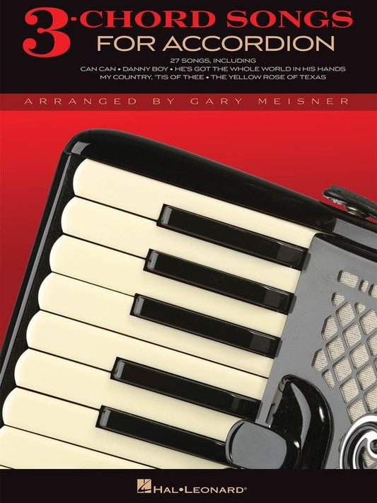 3 Chord Songs for Accordion (Hal Leonard)