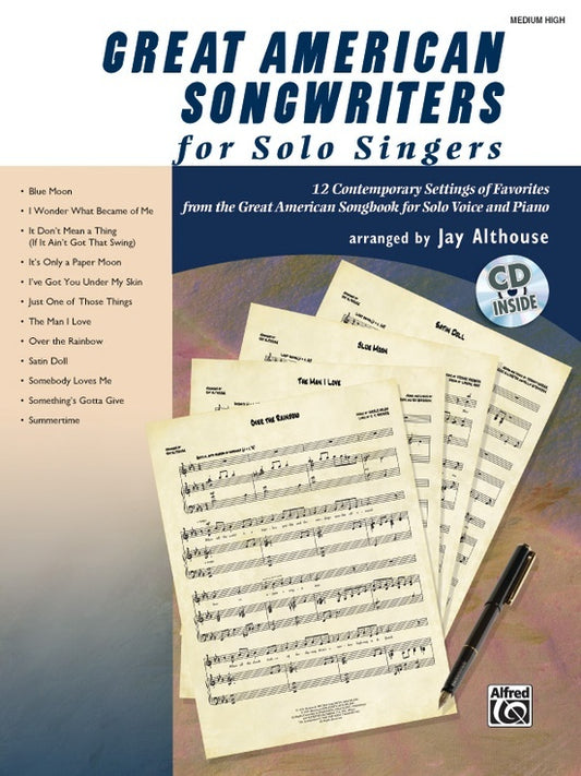 Great American Songwriters Solo Med/High Book/CD