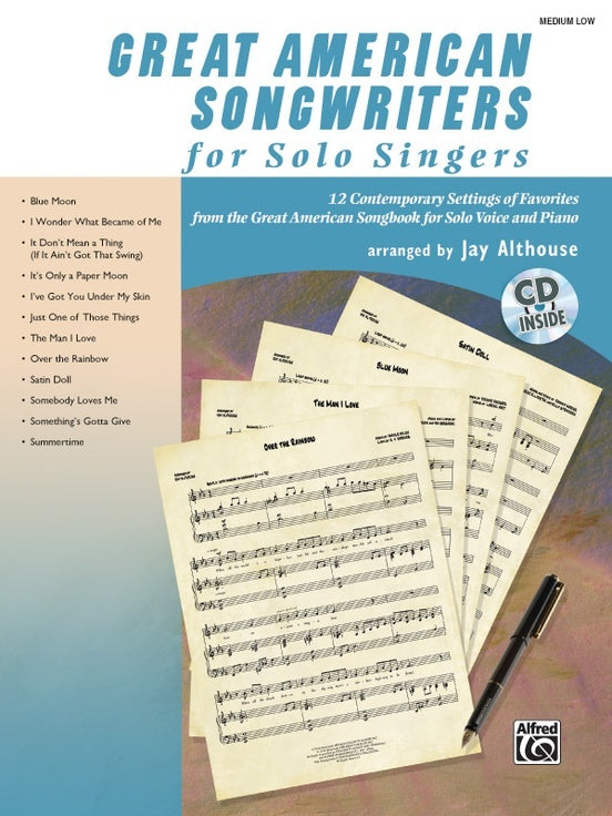 Great American Songwriters Solo Med/Low Book/CD