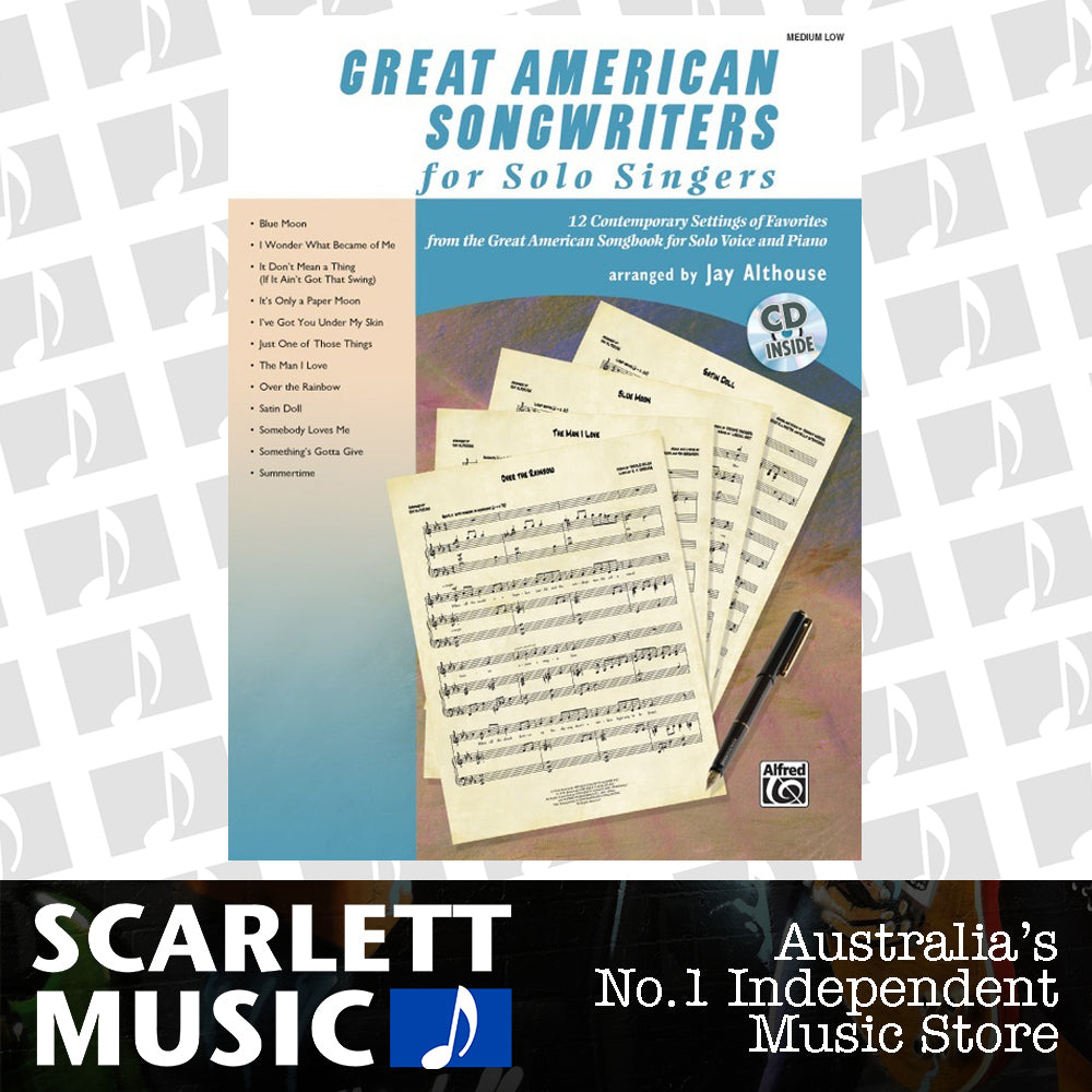 Great American Songwriters Solo Med/Low Book/CD — view 2