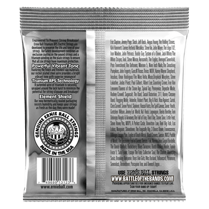 Ernie Ball Super Slinky Coated Titanium RPS Electric Guitar Strings-9-42 Gauge — view 2