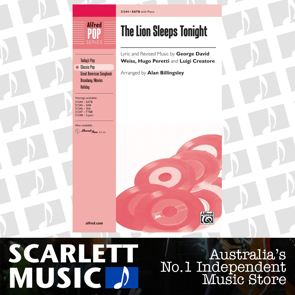 Lion Sleeps Tonight SATB — view 2