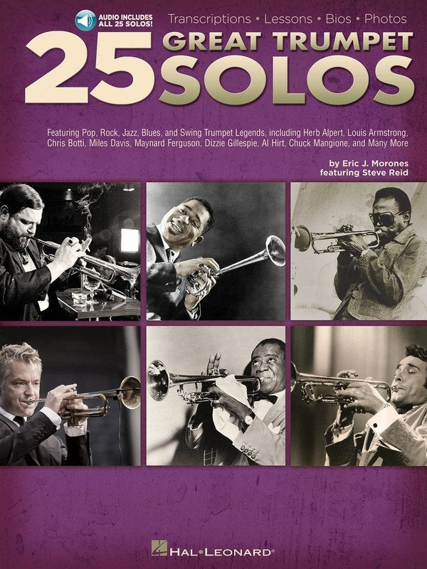 25 Great Trumpet Solos — Book/Online Audio (Hal Leonard)