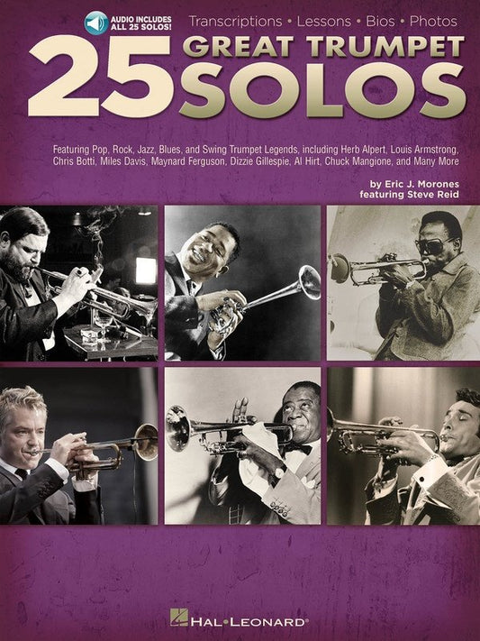 25 Great Trumpet Solos — Book/Online Audio (Hal Leonard)
