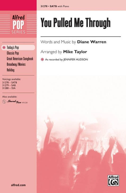 You Pulled Me Through SATB/Piano Choral Sheet Music