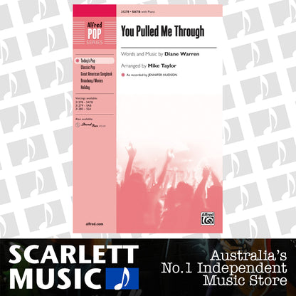 You Pulled Me Through SATB/Piano Choral Sheet Music — view 2