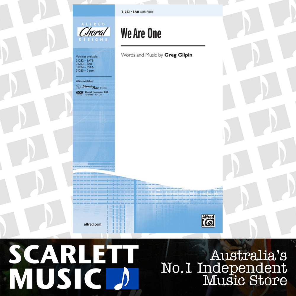 We Are One SAB Choral Sheet Music — view 2