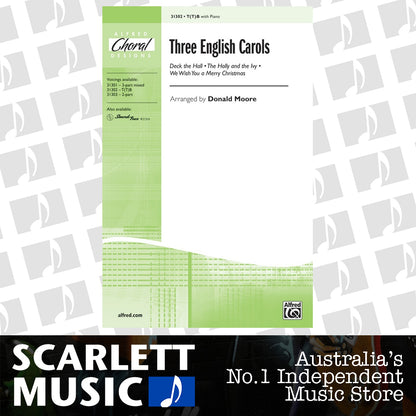 Three English Carols for TTB Male Voices Choral Sheet Music — view 2