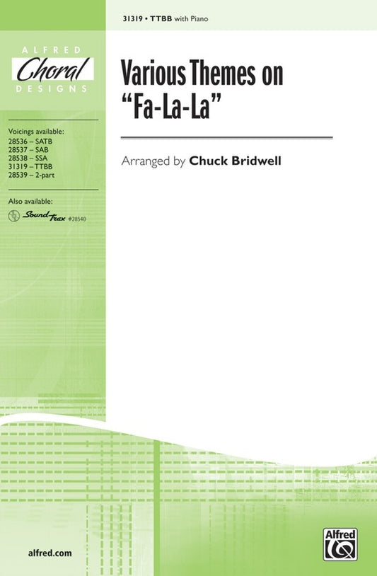 Various Themes on Fa La La TTBB Choral Sheet Music