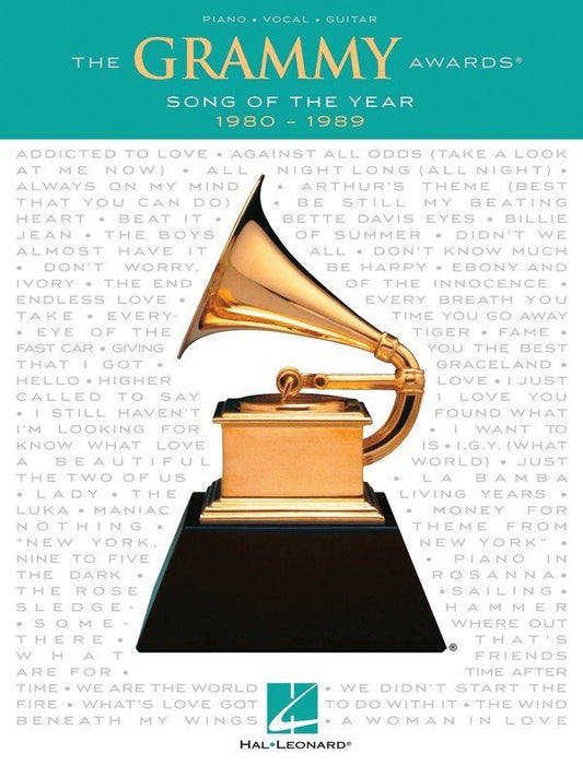 Grammy Awards Song of the Year 1980–1989 — Piano/Vocal/Guitar (Hal Leonard)