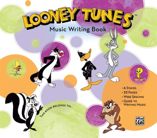 Looney Tunes Manuscript Book Giant 6 Stave