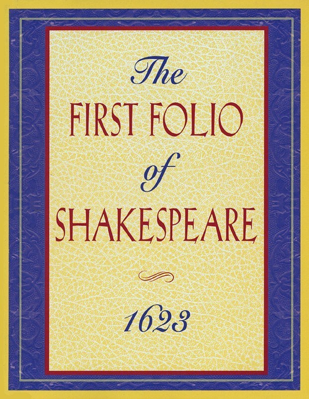 First Folio Of Shakespeare Paperback Version