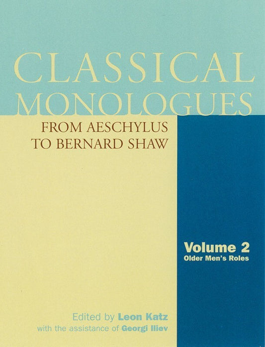 Classical Monologues Vl2 Oldr Men Aeschylus-Shaw