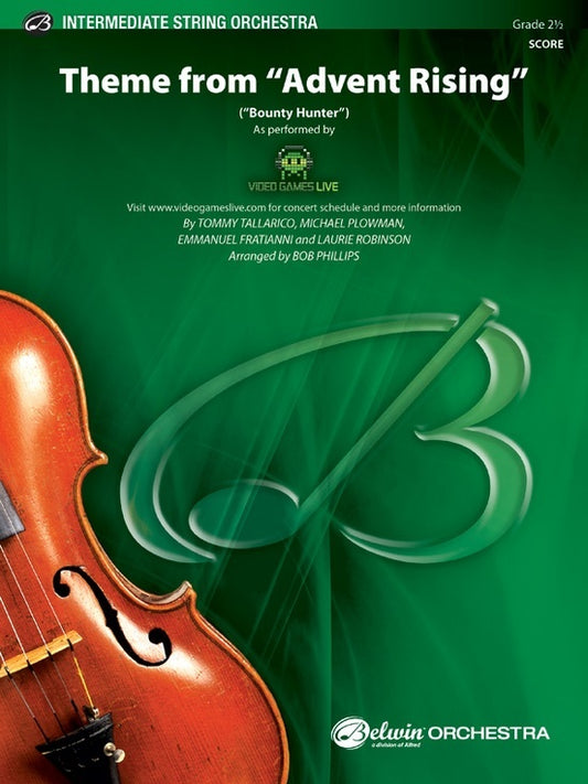 Theme from Advent Rising String Orchestra Grade 2.5 Conductor Score
