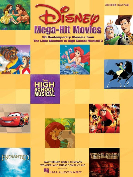 Disney Mega Hit Movies 2nd Ed — Easy Piano (Hal Leonard)