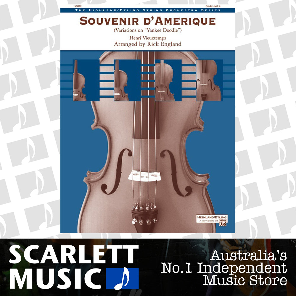 Souvenir d'Amerique String Orchestra Sheet Music Grade 4 — view 2