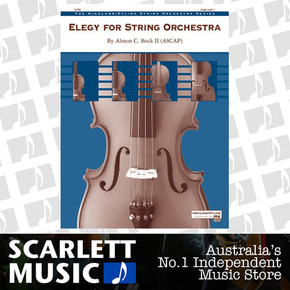 Elegy For String Orchestra String Orchestra Gr 3 Conductor Score — view 2